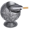 Okrągła popielniczka metalowa w stylu vintage [13220000452]